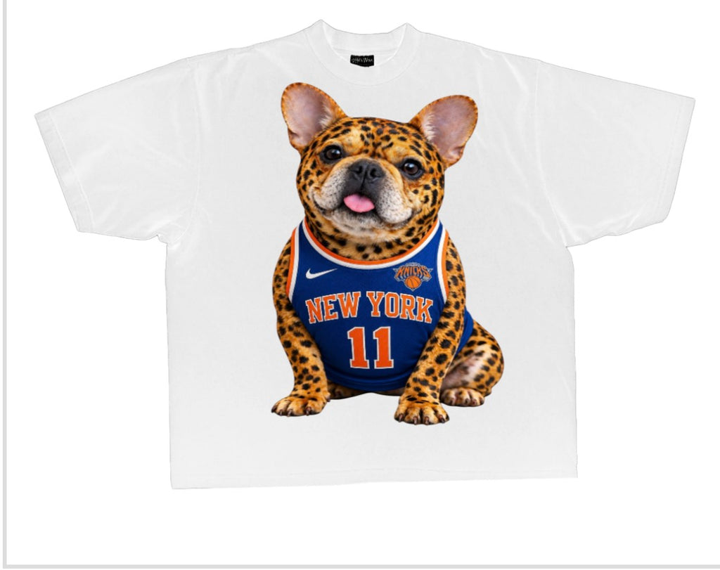 Knicks Frenchie tee in white