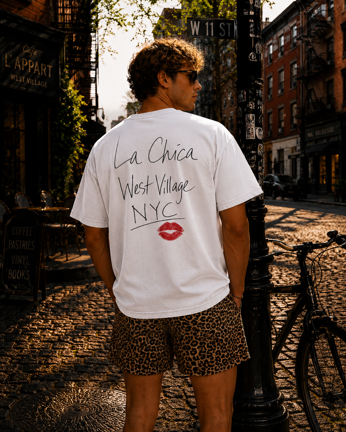 Knicks Frenchie tee in white